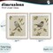Stupell Industries Neutral Bird Scene 2pc Framed Print Under Glass Set, design by Lanie Loreth